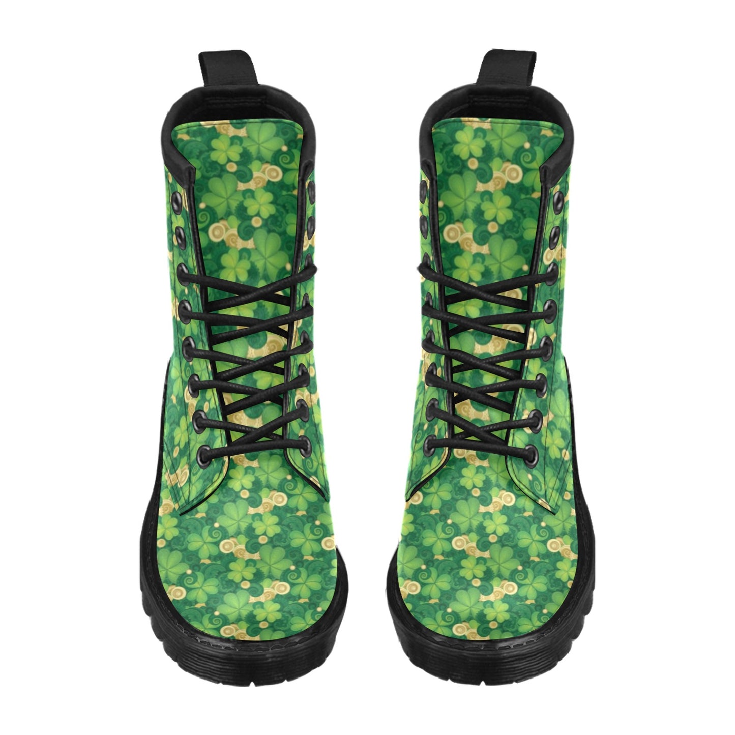 Shamrock Print Design LKS301 Women's Boots