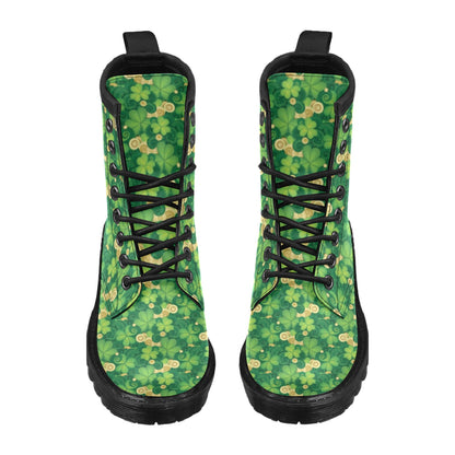Shamrock Print Design LKS301 Women's Boots