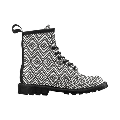 Tribal Pattern Print Design LKS303 Women's Boots
