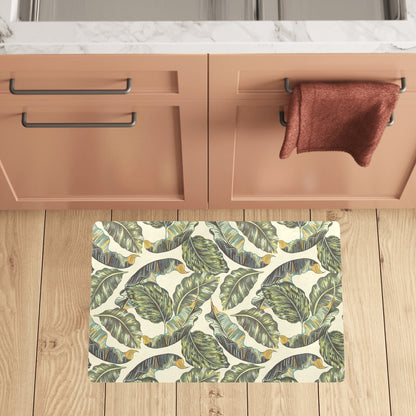Banana Leaf Pattern Print Design BL08 Kitchen Mat