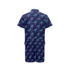 Sea Turtle Pattern Print Design T04 Men's Romper