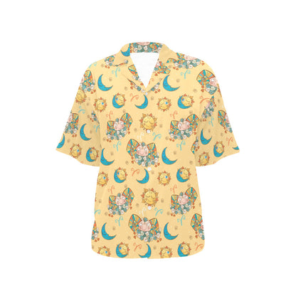 Aries Zodiac Pattern Print Design 03 Women's Hawaiian Shirt