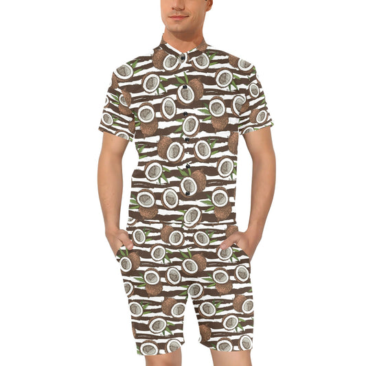 Coconut Pattern Print Design CN04 Men's Romper