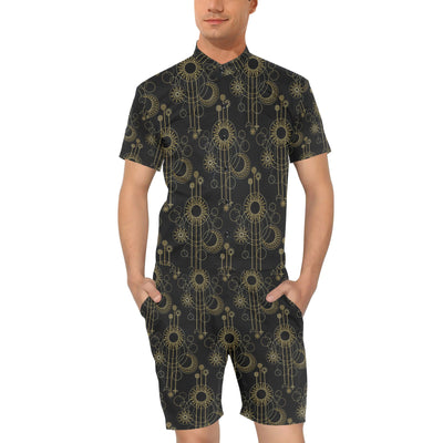 Moon Boho Style Pattern Print Design 01 Men's Romper