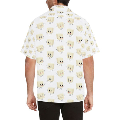 Tofu Print Design LKS301 Men's Hawaiian Shirt