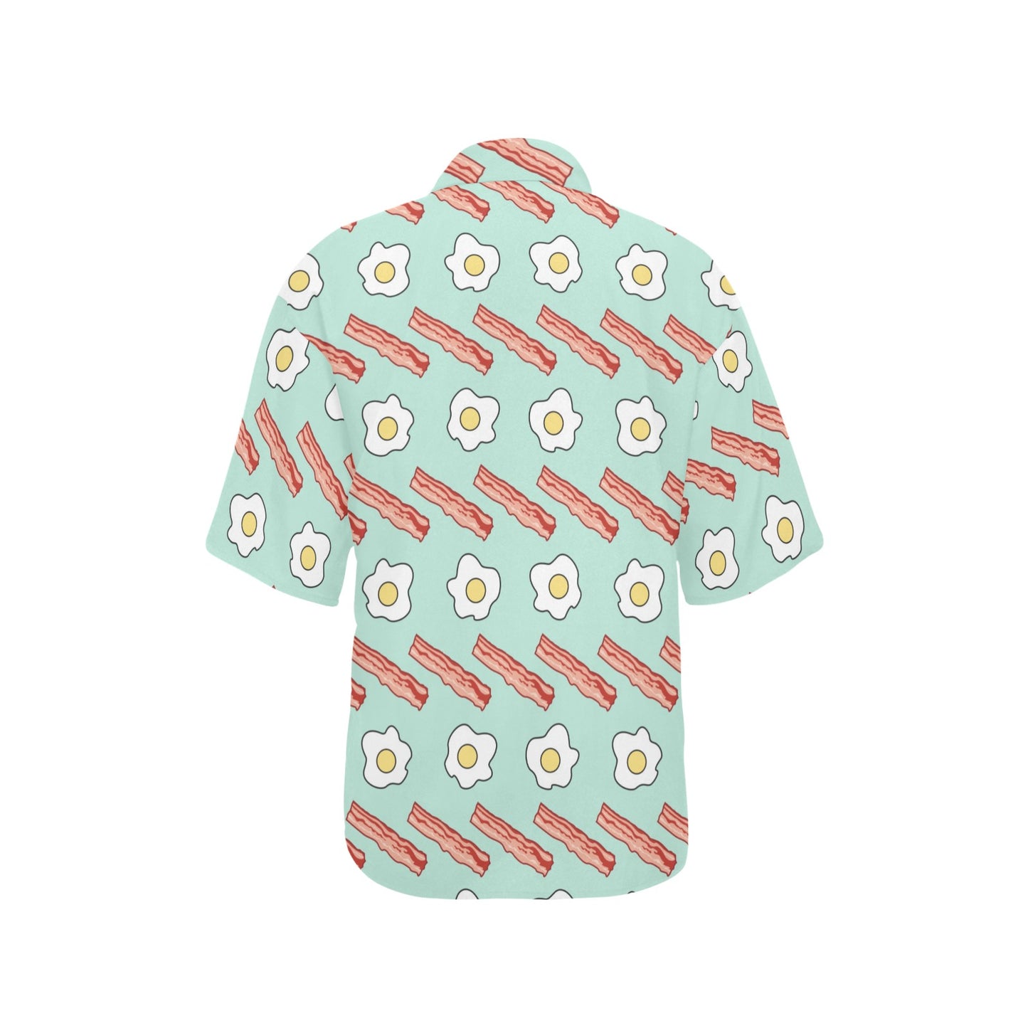 Bacon Sausage Pattern Print Design 01 Women's Hawaiian Shirt