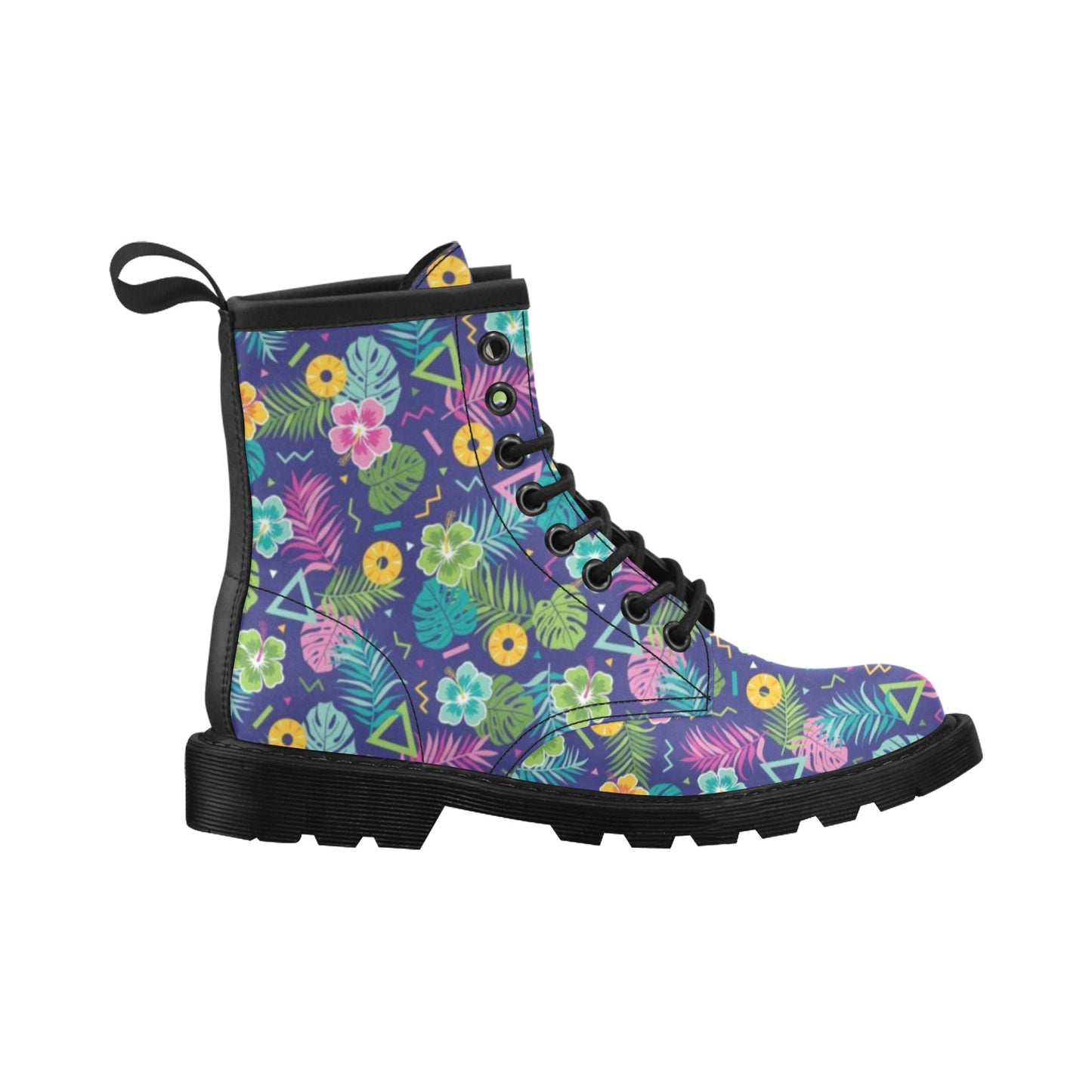 Hawaiian Themed Pattern Print Design H014 Women's Boots
