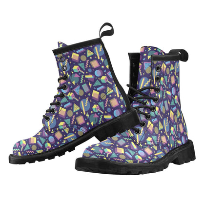 Geometric Print Design LKS401 Women's Boots