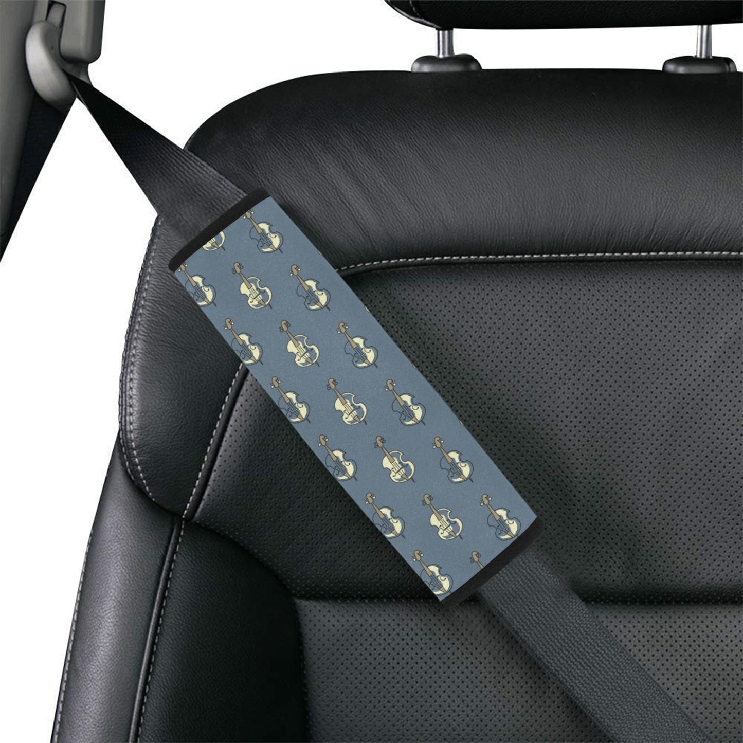 Violin Print Design LKS403 Car Seat Belt Cover