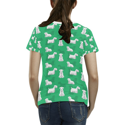 Sealyham Terriers Print Design LKS301 Women's  T-shirt