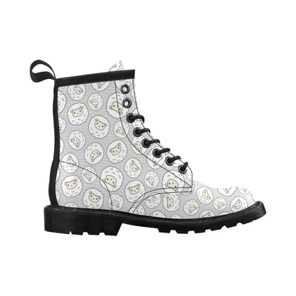 Sheep Print Design LKS401 Women's Boots