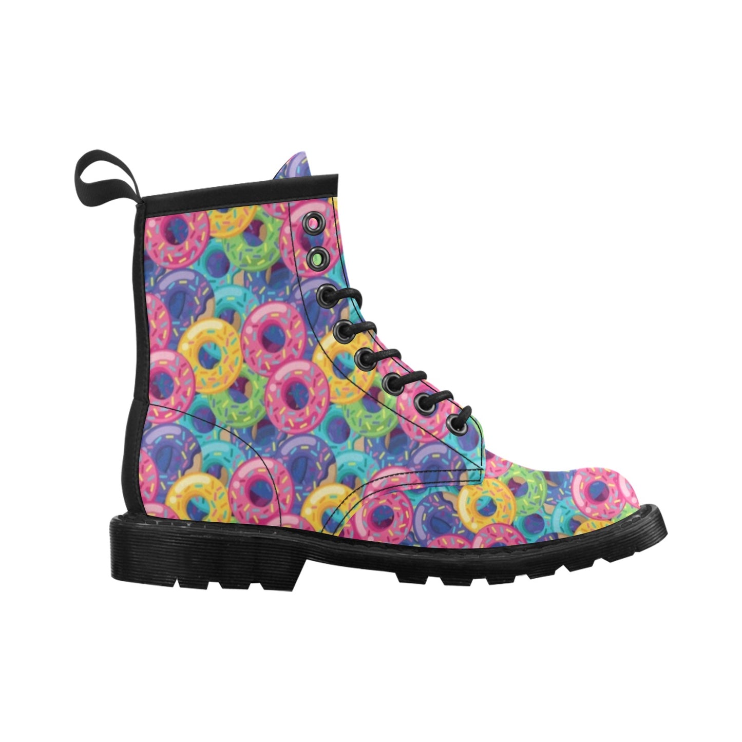 Donut Pattern Print Design DN010 Women's Boots