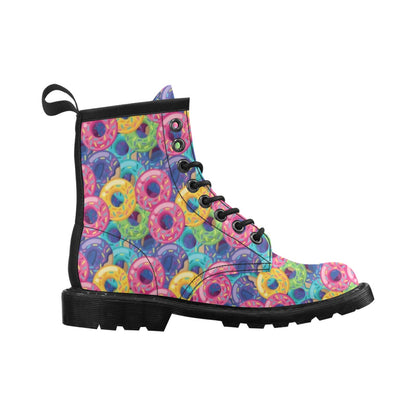Donut Pattern Print Design DN010 Women's Boots