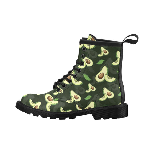 Avocado Pattern Print Design AC07 Women's Boots