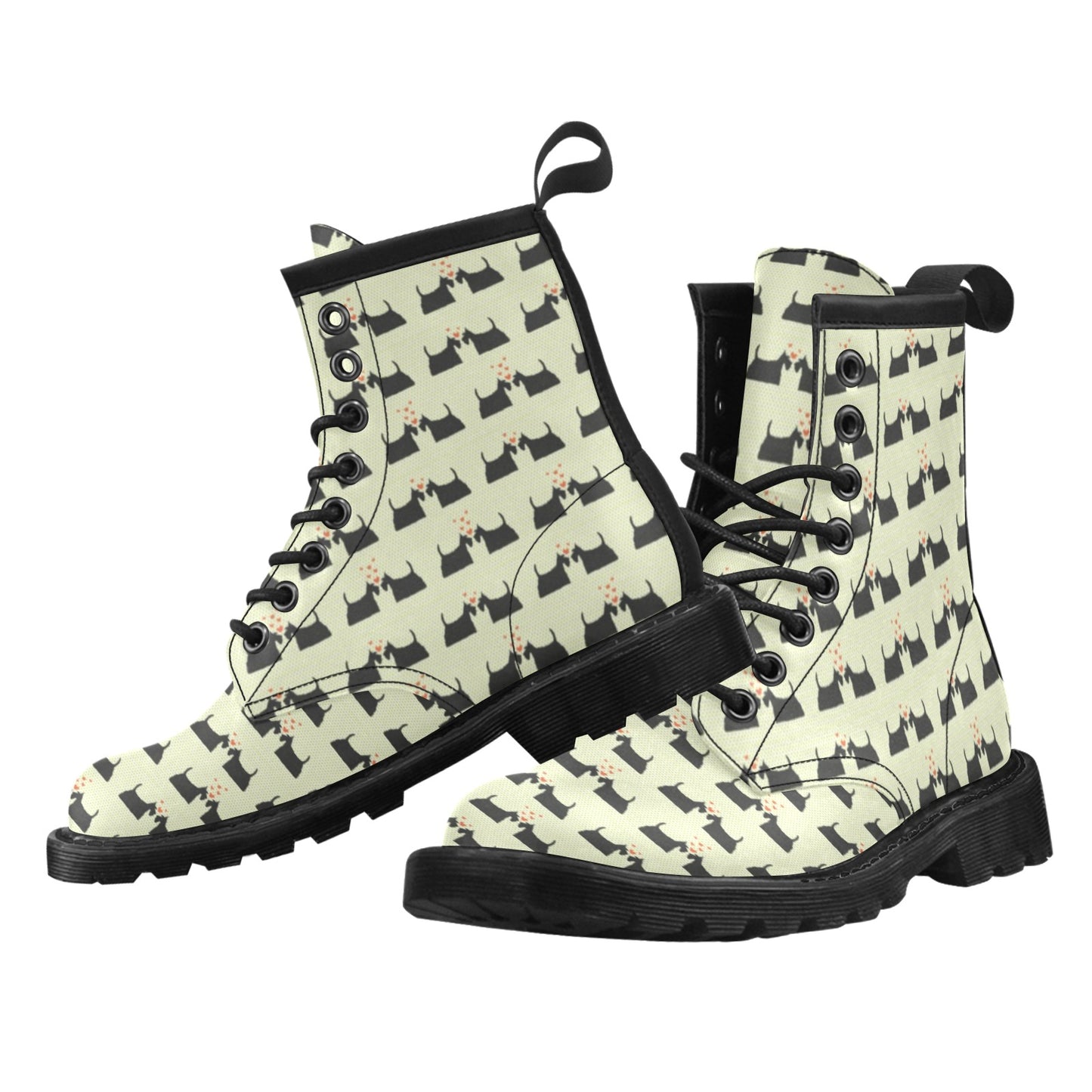 Scottish Terriers Print Design LKS304 Women's Boots