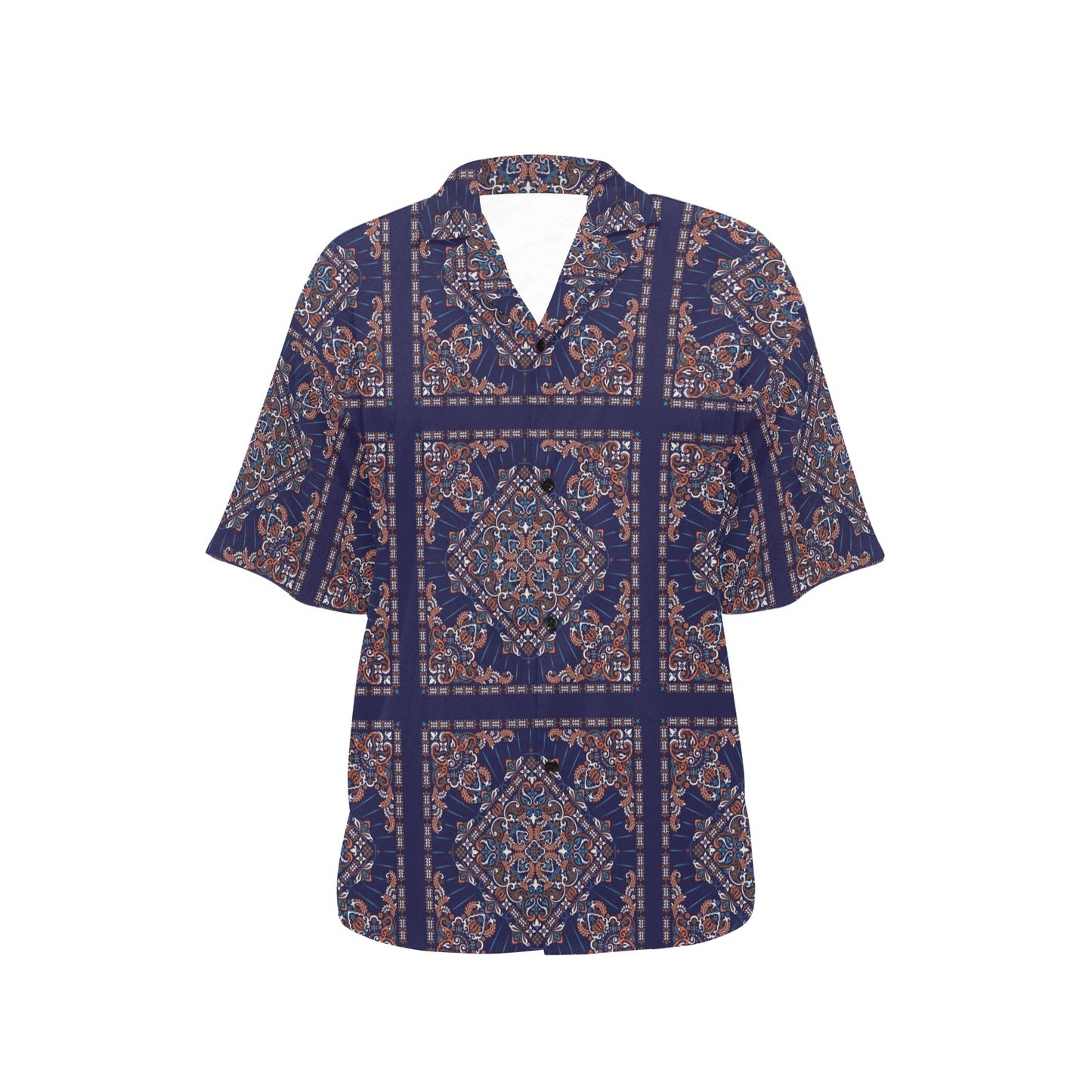 Bandana Print Design LKS3012 Women's Hawaiian Shirt