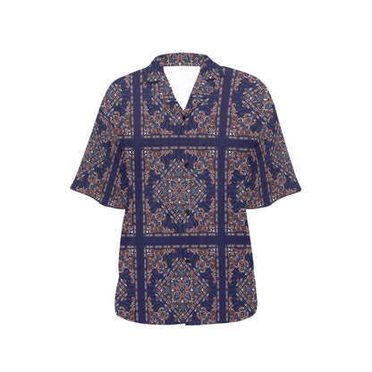 Bandana Print Design LKS3012 Women's Hawaiian Shirt
