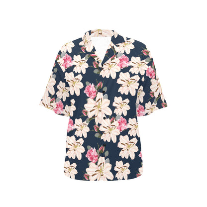 Lily Pattern Print Design LY04 Women's Hawaiian Shirt