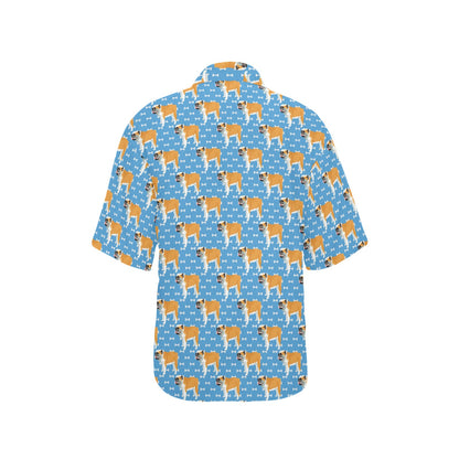 Bulldogs Pattern Print Design 06 Women's Hawaiian Shirt
