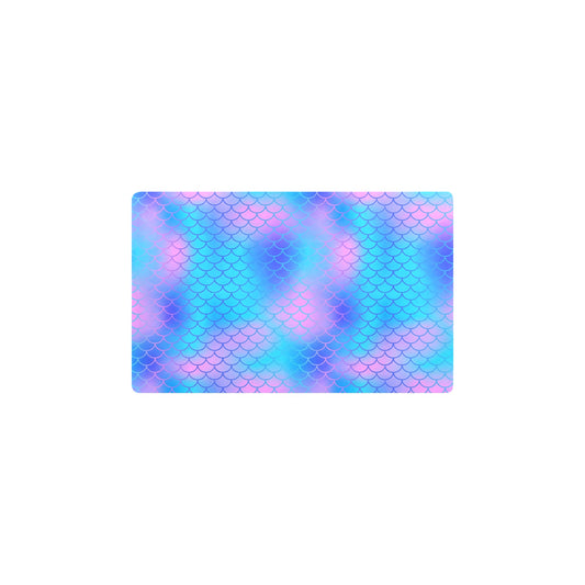Mermaid Scales Pattern Print Design 04 Kitchen Mat
