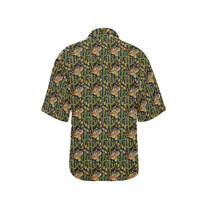 Western Style Print Women's Hawaiian Shirt