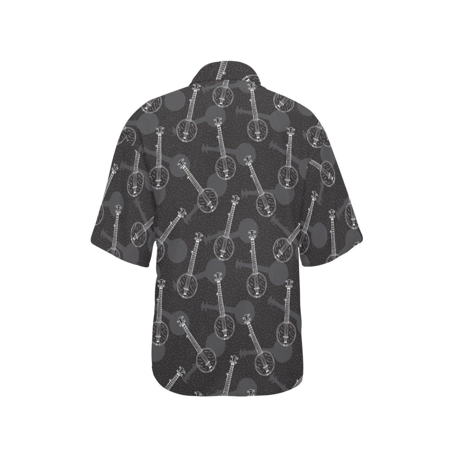 Banjo Pattern Print Design 03 Women's Hawaiian Shirt