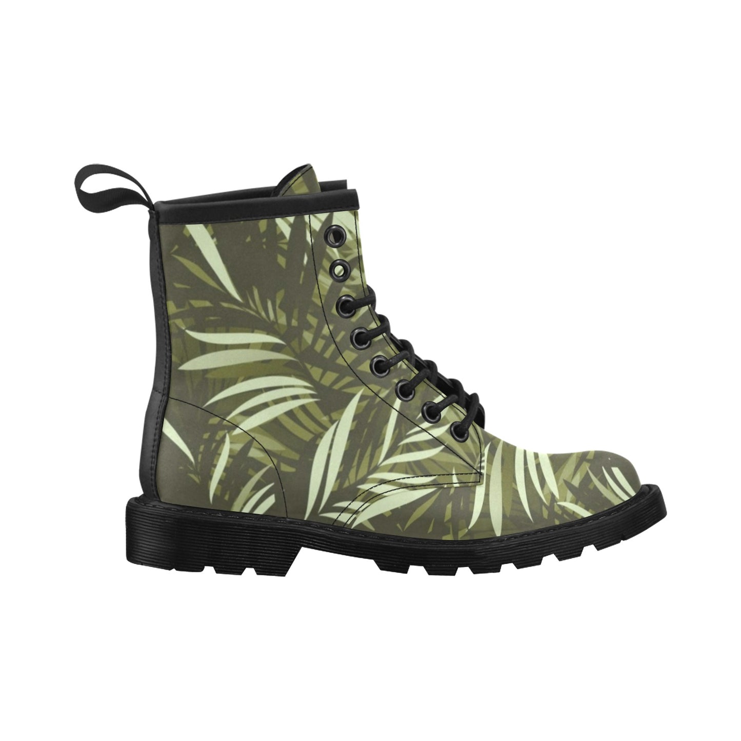 Palm Leaves Pattern Print Design PL05 Women's Boots
