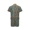 Camping Tent Pattern Print Design 03 Men's Romper