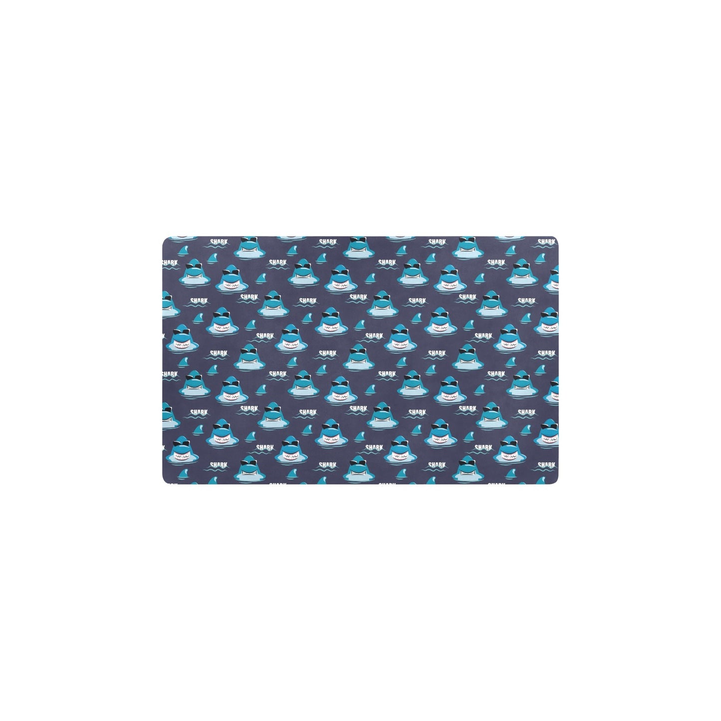 Shark Print Design LKS309 Kitchen Mat