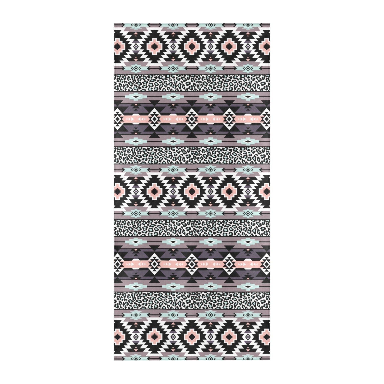 Safari Pattern Print Design LKS302 Beach Towel 32" x 71"