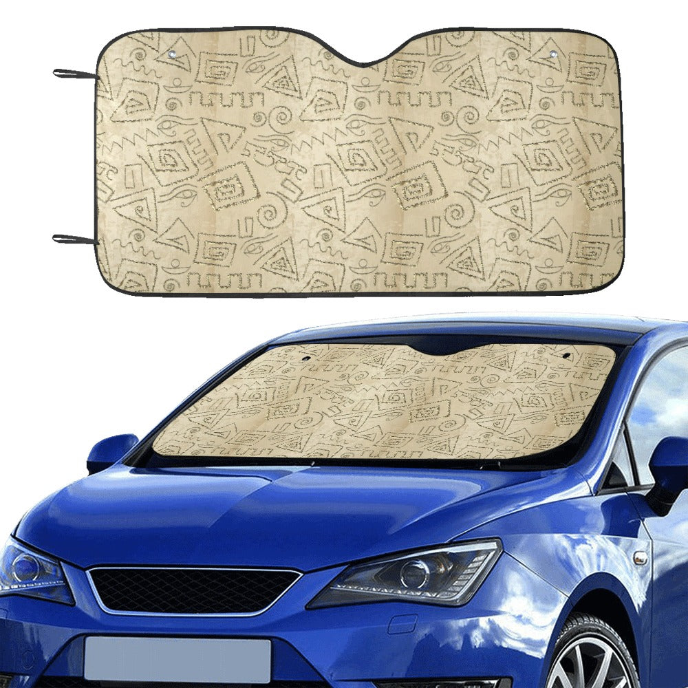 Ancient Greek Print Design LKS3013 Car front Windshield Sun Shade