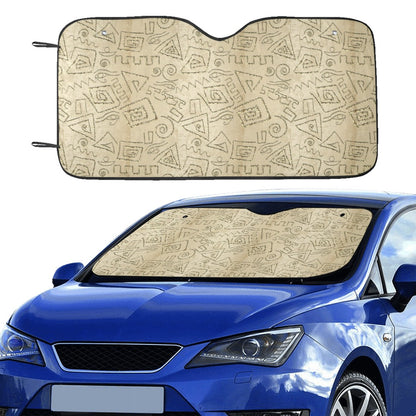 Ancient Greek Print Design LKS3013 Car front Windshield Sun Shade