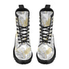 Gold Glitter Tropical Palm Leaves Women's Boots