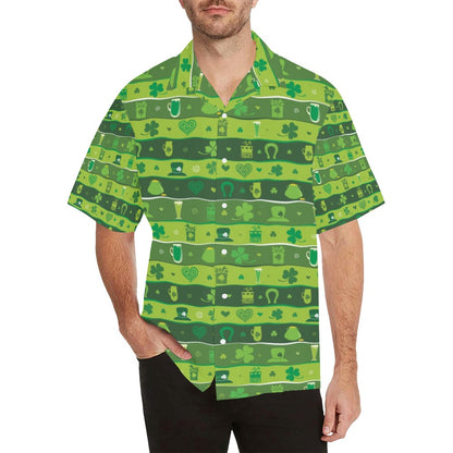 Shamrock Print Design LKS303 Men's Hawaiian Shirt