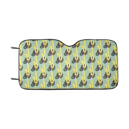 Saxophone Print Design LKS405 Car front Windshield Sun Shade
