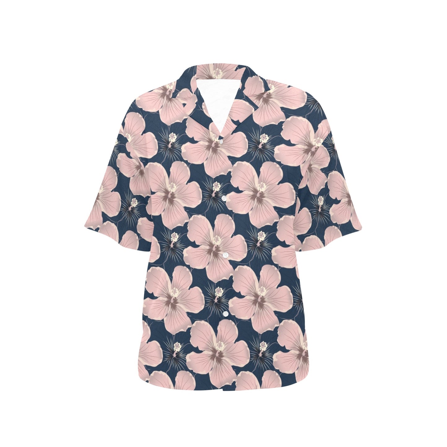 Plumeria Pattern Print Design PM018 Women's Hawaiian Shirt