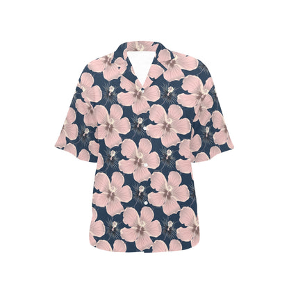 Plumeria Pattern Print Design PM018 Women's Hawaiian Shirt