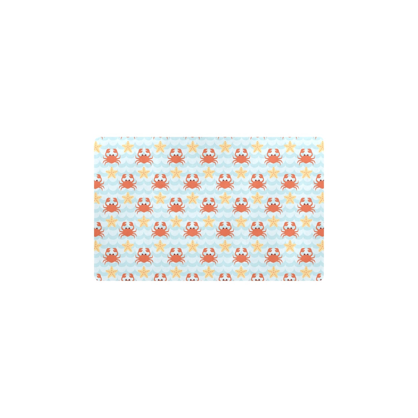 Crab Pattern Print Design 03 Kitchen Mat