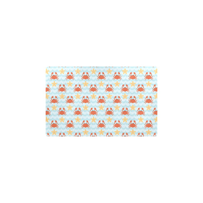 Crab Pattern Print Design 03 Kitchen Mat
