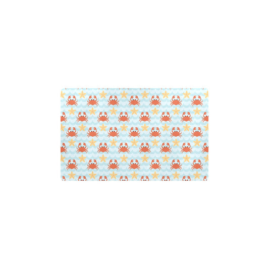 Crab Pattern Print Design 03 Kitchen Mat