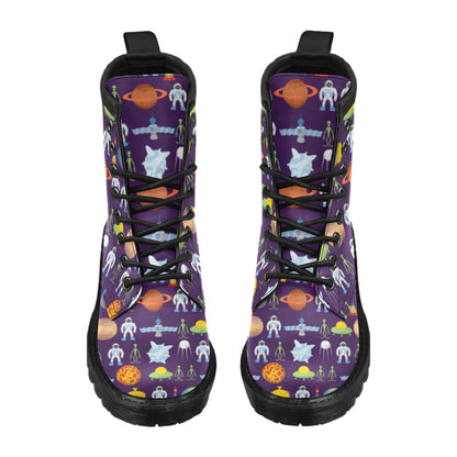 Alien Astronaut Planet Women's Boots