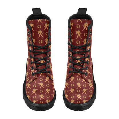 Ancient Greek Print Design LKS307 Women's Boots
