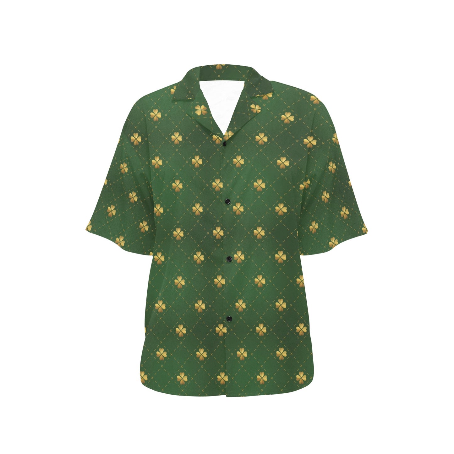 Clover Pattern Print Design 01 Women's Hawaiian Shirt