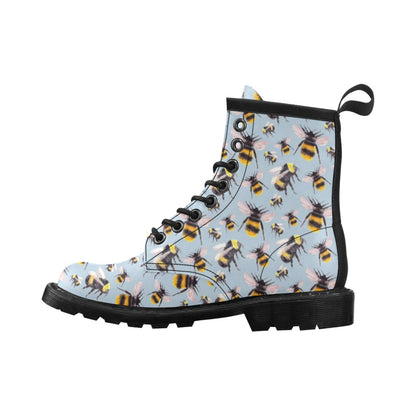 Bee Pattern Print Design BEE08 Women's Boots