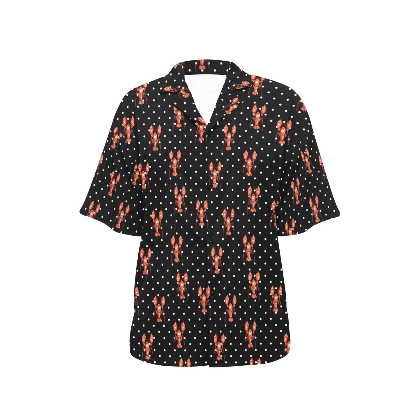 Lobster Print Design LKS401 Women's Hawaiian Shirt