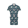 Llama Pattern Print Design 06 Men's Romper