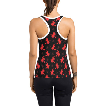 Witch Print Design LKS308 Women's Racerback Tank Top
