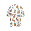 Moose Cute Pattern Print Design 01 Women's Hawaiian Shirt