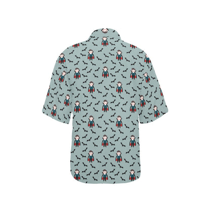 Vampire Print Design LKS304 Women's Hawaiian Shirt