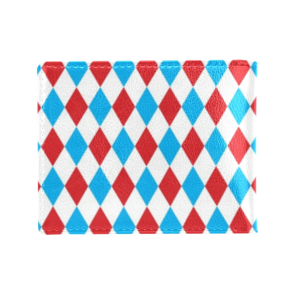 Harlequin Print Design LKS402 Men's ID Card Wallet